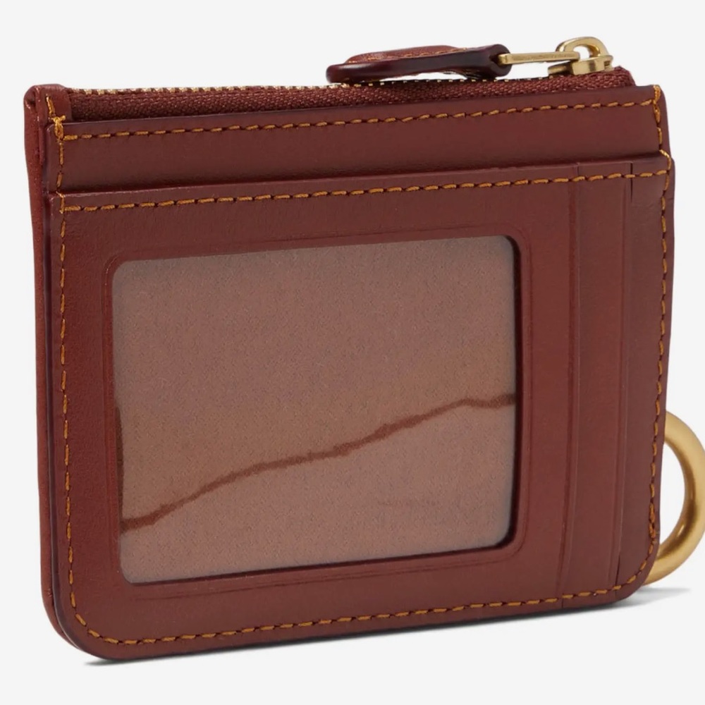 COACH Signature Coated Canvas Skinny Mini ID Wallet - Picture 6 of 9
